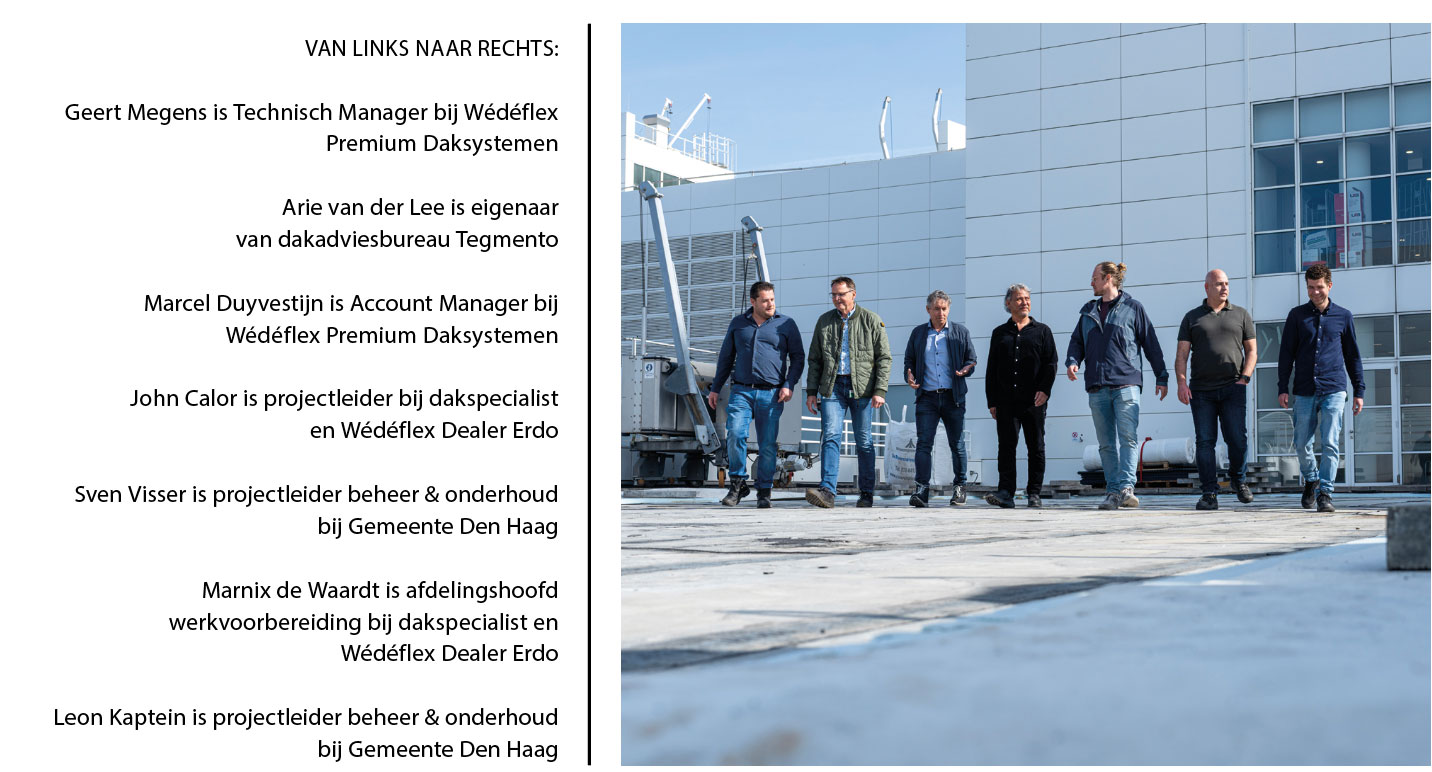 meewerkenden dak Gemeente Den Haag