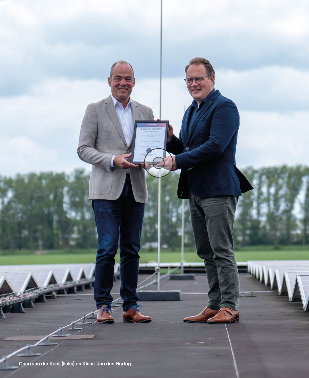 Wédéflex emissievrij Coen en Klaas-Jan op de foto